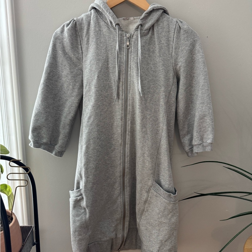 Maeve Gray Hooded Dress